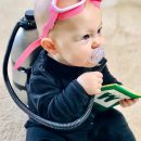 Cutest Lil' SCUBA diver: "Charley the Chum Chaser"