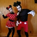 Scary Mickey and Minnie Mouse