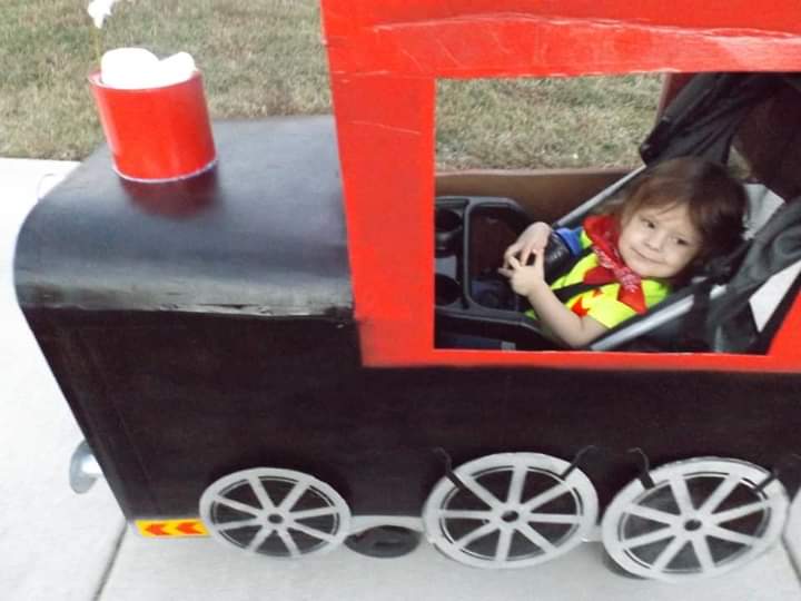 Coolest Train Engineer Stroller Halloween Costume