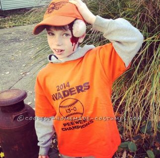 boy baseball player costume