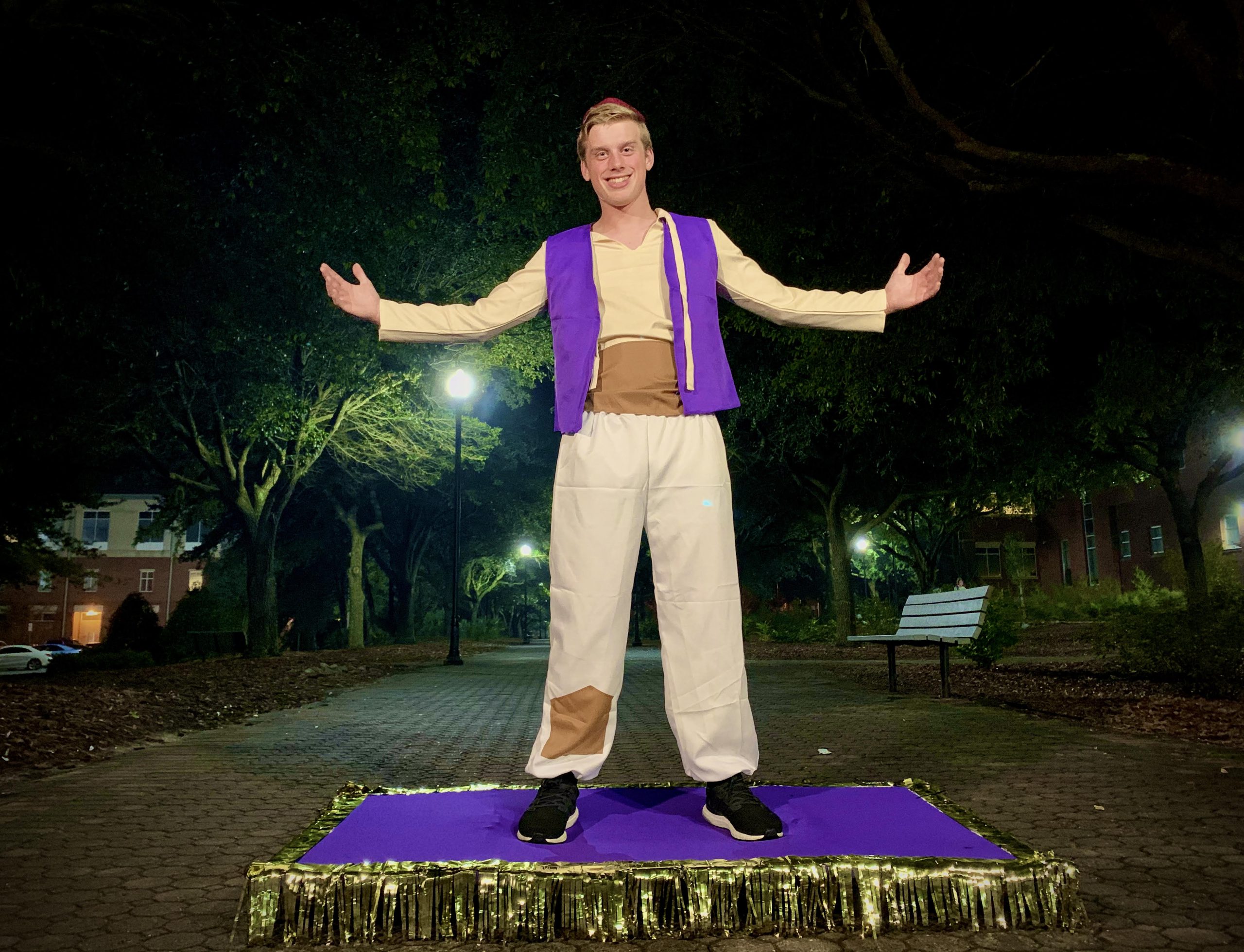 Aladdin on a Magic Carpet Illusion Costume