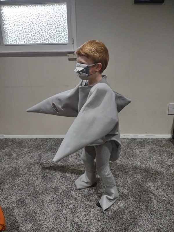 Cool DIY Great White Shark Costume with Chomping Mouth!