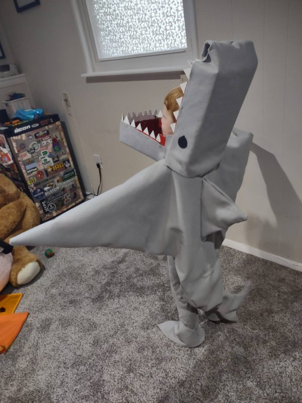 Cool DIY Great White Shark Costume with Chomping Mouth!