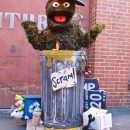 Oscar the Grouch Costume Made Completely from Trash