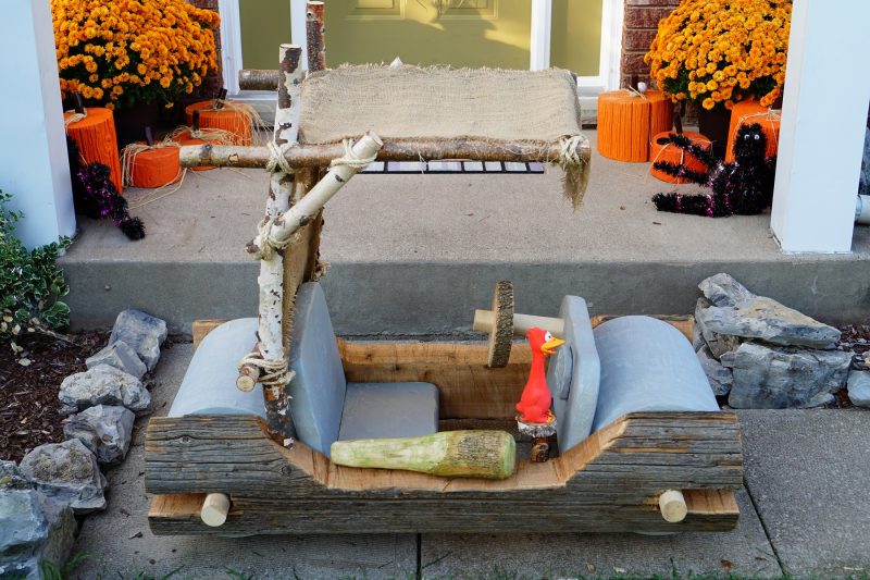 Coolest Flintstones Family Halloween Costume with Hand Built Car!