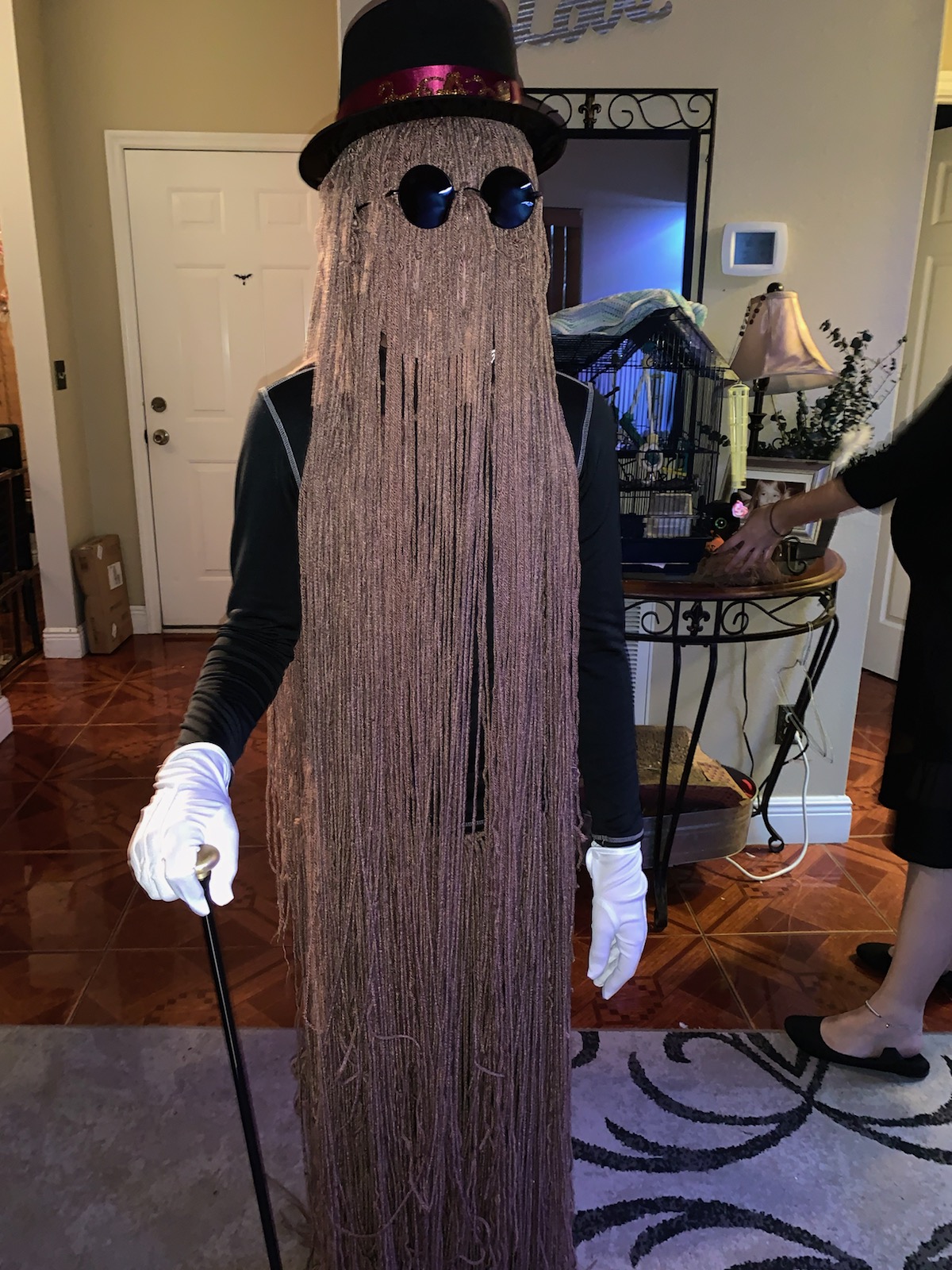 Is he creepy? Is He cooky? All together Spooky? 12 year Old Cousin It Addams Family 2 homemade cousin It from ADDAMS family 2!