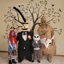 Limited Store Bought and Plenty of DIY Nightmare Before Christmas costumes