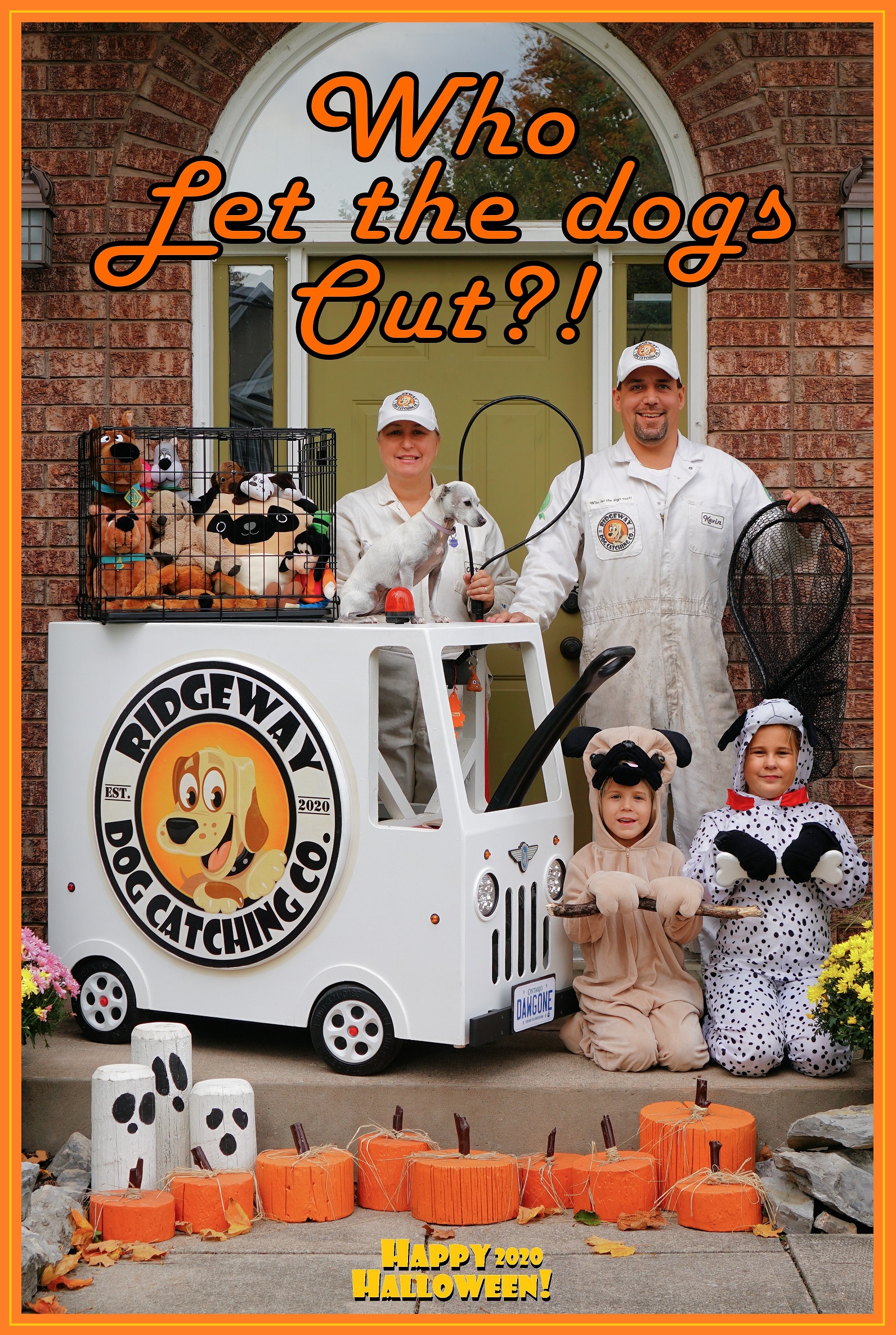 Ridgeway Dog Catching Company Family Costume!