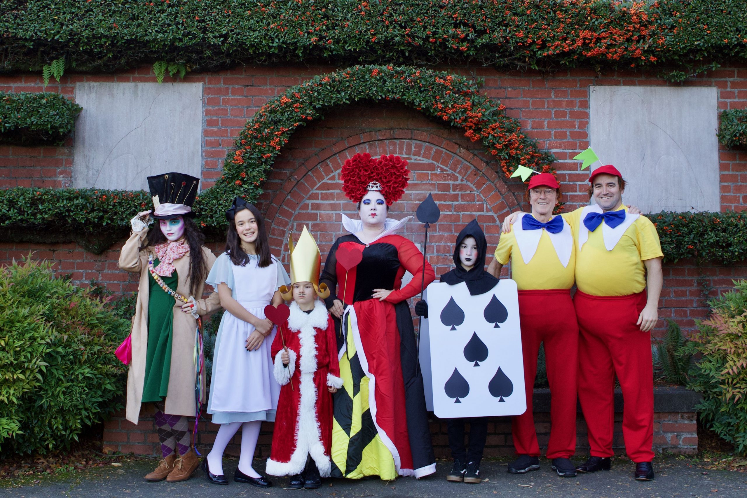 Coolest Homemade Alice in Wonderland Family Costume