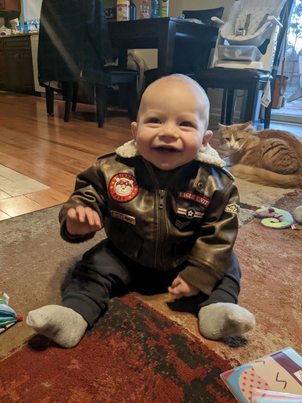 Awesome Homemade Dad and Baby MechWarrior Costume