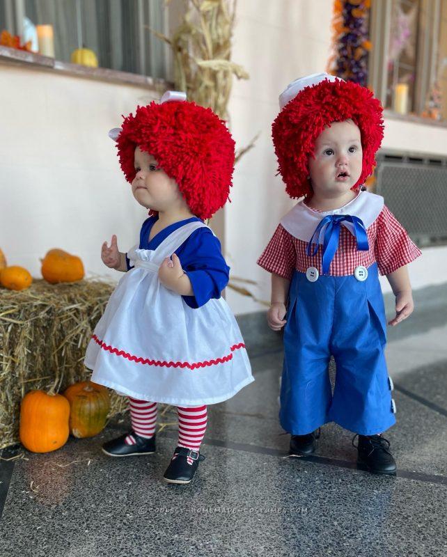 Sweetest Ever Baby Costumes: Raggedy Ann and Andy