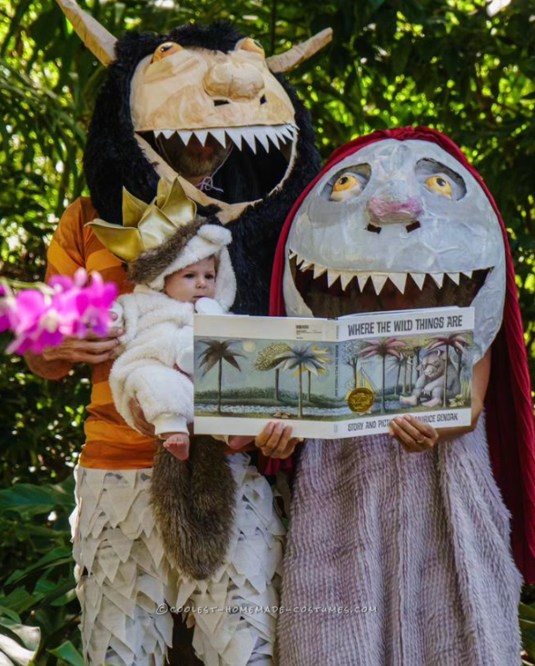 Amazing Homemade Where the Wild Things Are Family Costumes