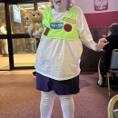Coolest Homemade Buzz Lightyear Costume from Toy Story/2022 Lightyear movie for a Plus Size Woman - and with some PIZZAZZ!