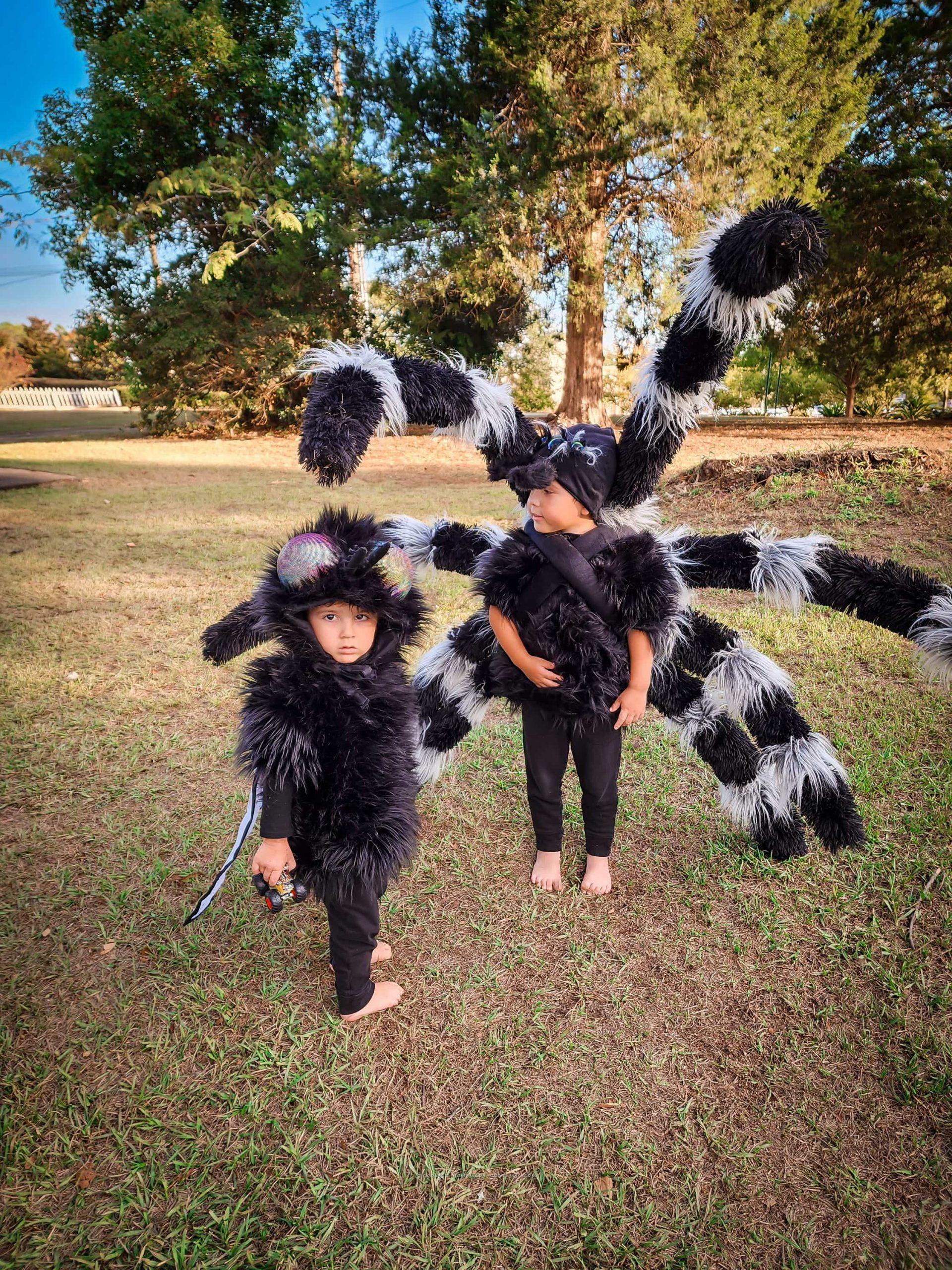 Coolest DIY Spider and Fly Child Costumes