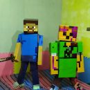 Unleash Your Inner Minecraft Hero with Herobrine and Giant Alex Halloween Costumes