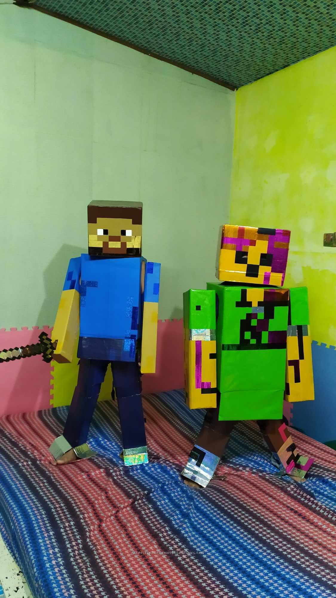 Unleash Your Inner Minecraft Hero with Herobrine and Giant Alex Halloween Costumes